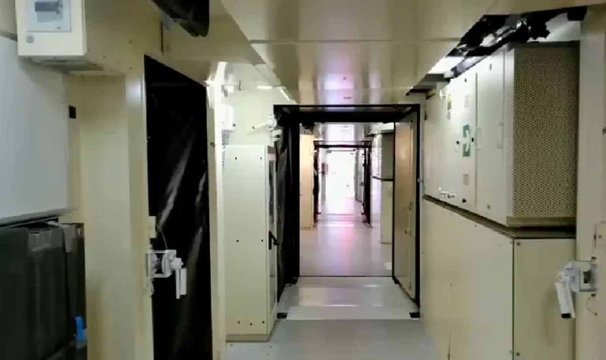 El hospital de campaña por dentro